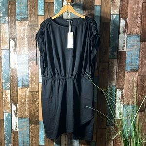 Dokotoo 2XL black tie sleeve dress